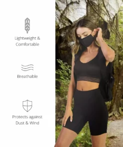 Nylon Solid Color Face Mask Masks & Bandanas