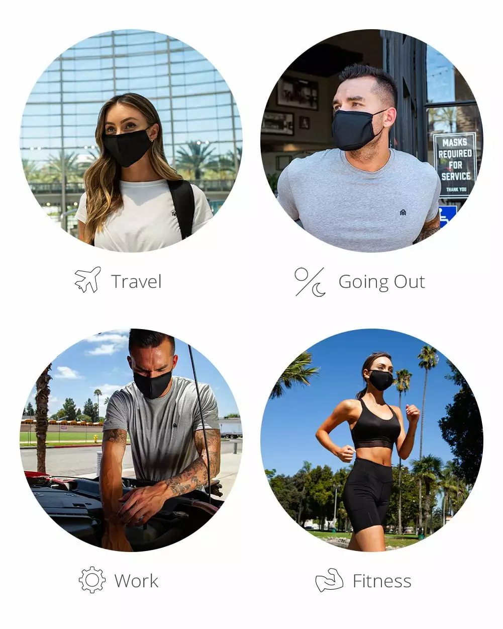 White Label Optical Illusion Face Mask Masks & Bandanas 6 White Label Optical Illusion Face Mask Masks & Bandanas