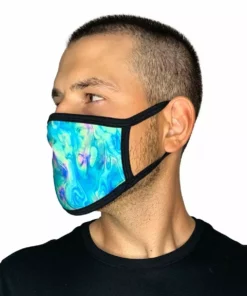 White Label Masks & Bandanas Acid Lagoon Face Mask