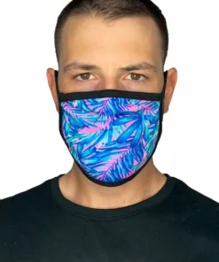 White Label Aquatic Jungle Face Mask