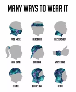 J.S. Industry Corp Masks & Bandanas Graffiti Seamless Mask Bandana