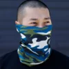 J.S. Industry Corp Blue Camo Seamless Mask Bandana Masks & Bandanas