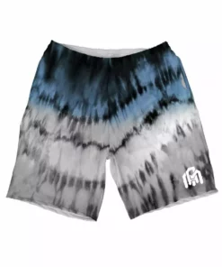 INTO THE AM Blue Tides Tie-Dye Shorts