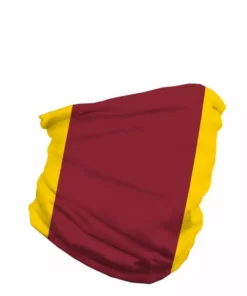INTO THE AM Burgundy And Gold Seamless Mask Bandana