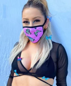 Nylon Masks & Bandanas Butterfly Groove Face Mask