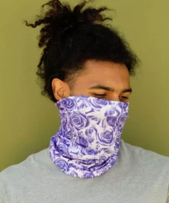 J.S. Industry Corp Masks & Bandanas Violet Roses Seamless Mask Bandana