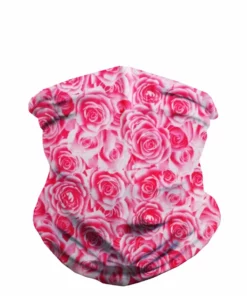 Andrew - Agent Field Of Roses Seamless Mask Bandana - Pink