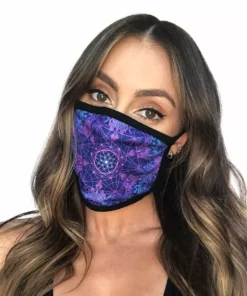 White Label Masks & Bandanas Flower Of Life Face Mask
