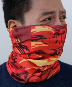 INTO THE AM Masks & Bandanas Inferno Marble Seamless Mask Bandana