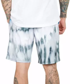 INTO THE AM Blue Tides Tie-Dye Shorts