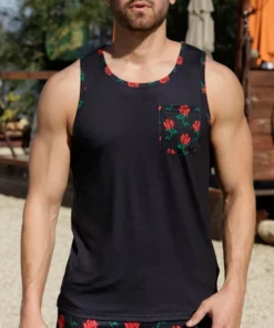 INTO THE AM Roses Pocket Tank T-Shirts & Tanks 13 INTO THE AM Roses Pocket Tank T-Shirts & Tanks