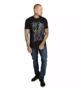 INTO THE AM Astro Arcade Glow-in-the-Dark Tee