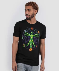INTO THE AM Sacred Alien Glow-in-the-Dark Tee T-Shirts & Tanks