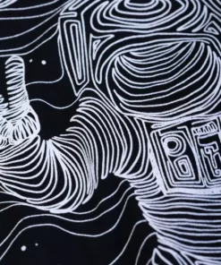 INTO THE AM Space Waves Glow-in-the-Dark Tee