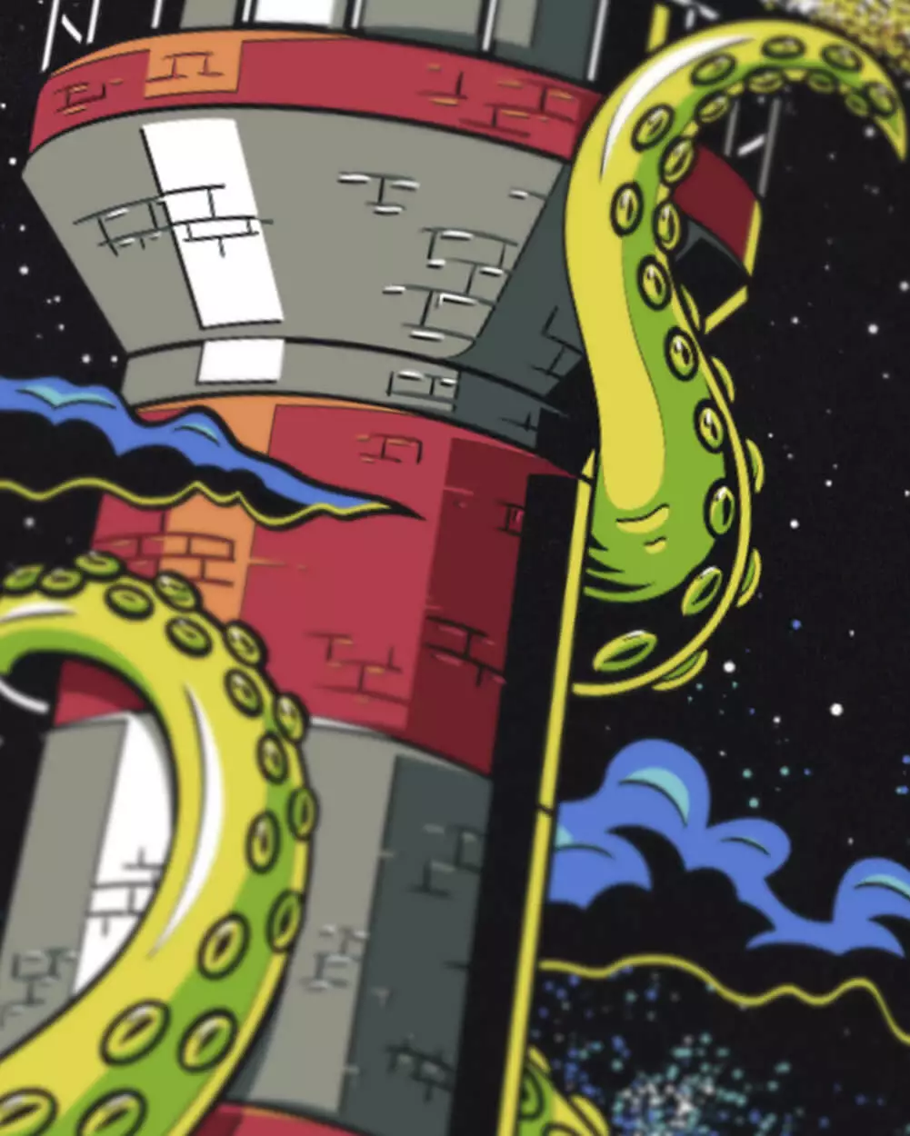 INTO THE AM Midnight Kraken Tee Clearance 6 INTO THE AM Midnight Kraken Tee Clearance