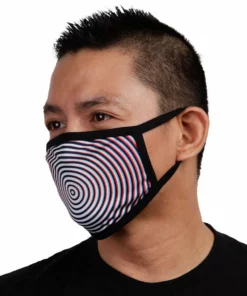 White Label Optical Illusion Face Mask Masks & Bandanas