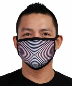 White Label Optical Illusion Face Mask Masks & Bandanas