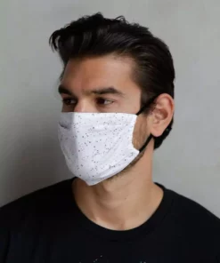 Fydelity Paint Splatter White Face Mask V2