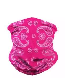 Andrew - Agent Masks & Bandanas Paisley Pink Seamless Mask Bandana