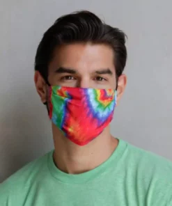 Fydelity Rainbow Tie-Dye Face Mask