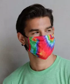 Fydelity Rainbow Tie-Dye Face Mask