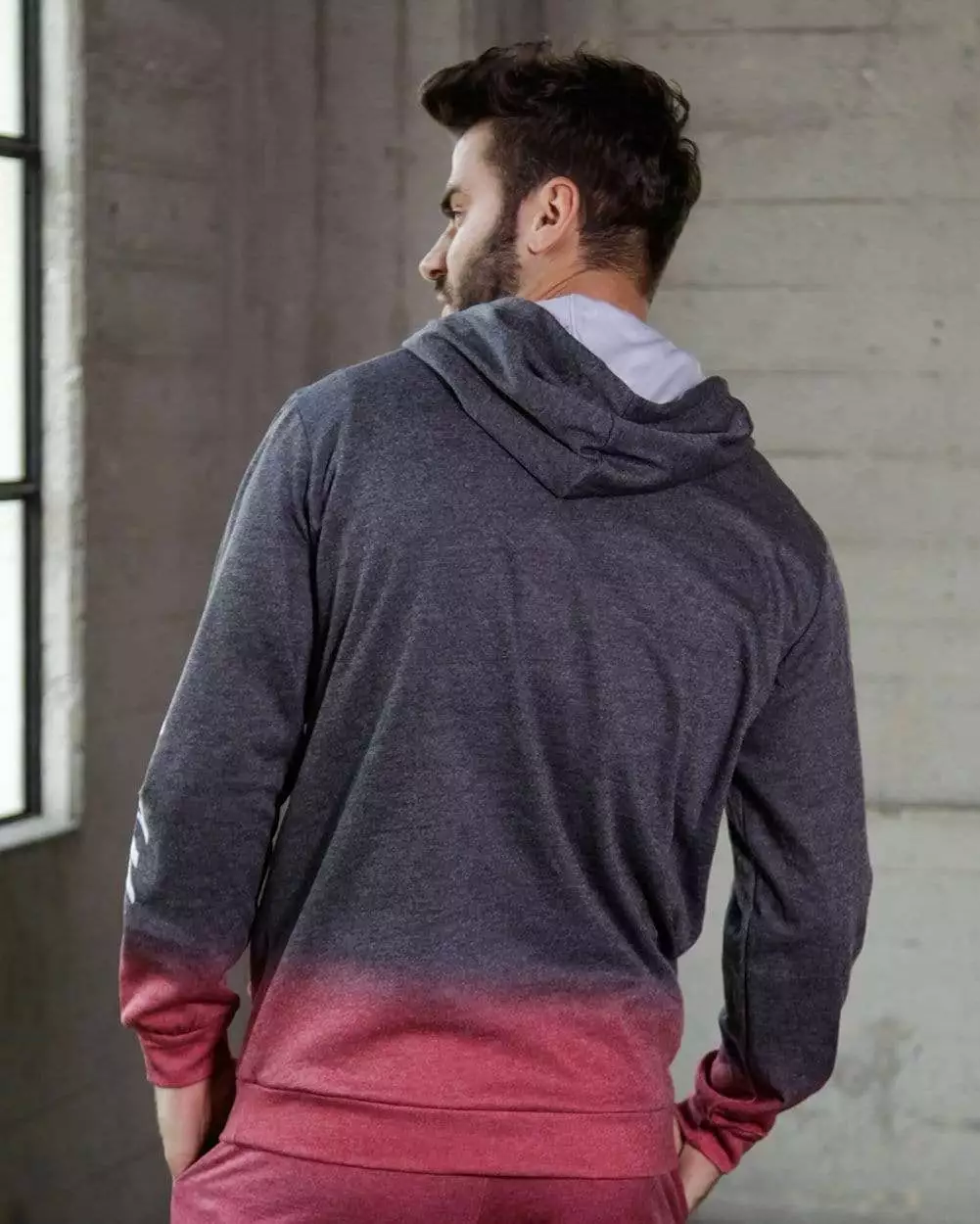 INTO THE AM Red Horizon Tie-Dye Hoodie Hoodies 7 INTO THE AM Red Horizon Tie-Dye Hoodie Hoodies