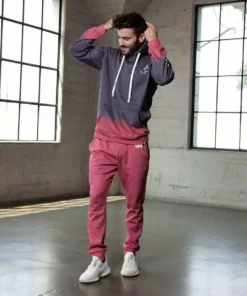 INTO THE AM Red Horizon Tie-Dye Hoodie Hoodies