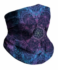 Kimtex Fractal Flower Seamless Mask Bandana