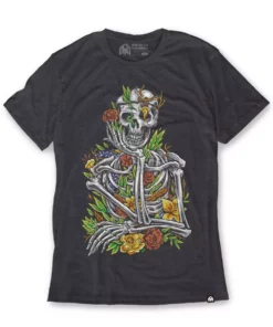 INTO THE AM Skeletal Bloom Tee T-Shirts & Tanks