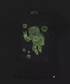 INTO THE AM Space Waves Glow-in-the-Dark Tee