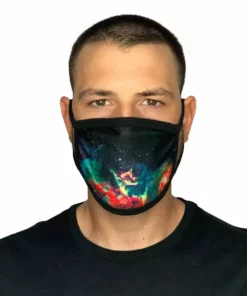 White Label Masks & Bandanas Space Fade Face Mask