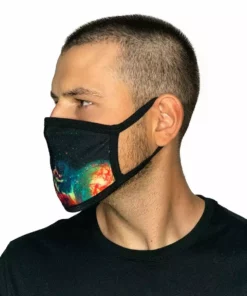 White Label Masks & Bandanas Space Fade Face Mask