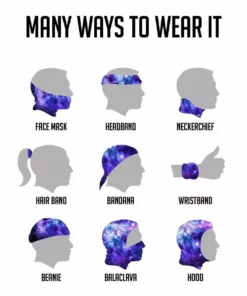 Kimtex Tie Dye Seamless Bandana Under $5 Deals